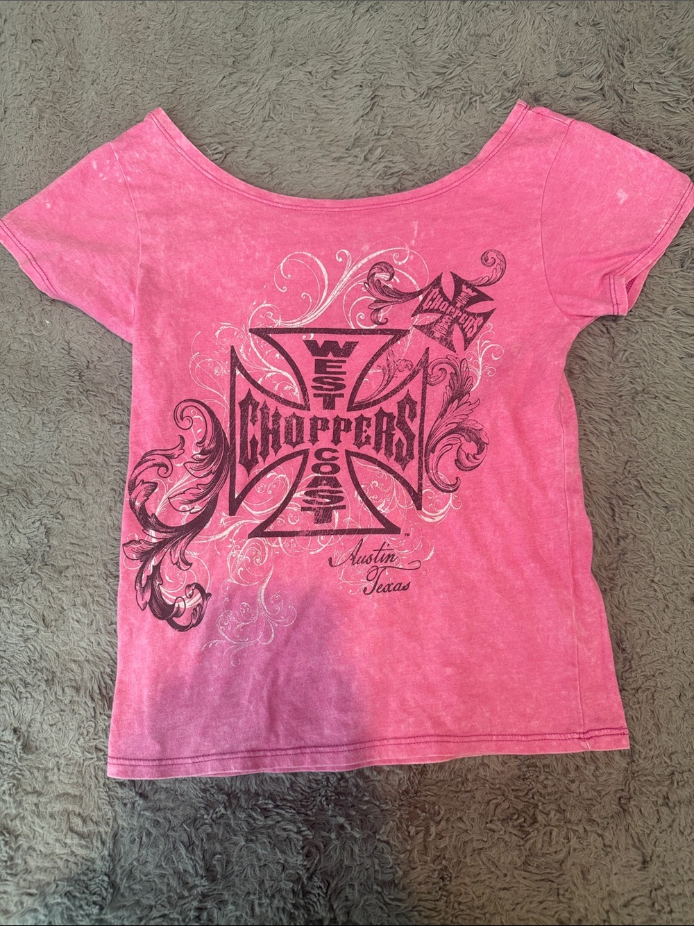 West Coast Choppers Pink Girls' Graphic Tee